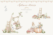 Autumn Stories. Watercolor Animals, an Animal Illustration by Kreker Kate (Thumbnail 2 of 13)