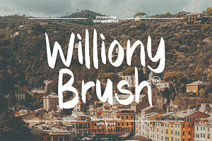 Williony - Brush Font