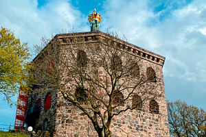 a low angle view of Skansen Kronan in Gothenburg