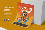 Surf Lesson Flyer, a Flyer Template by Esensifiksi.studio (Thumbnail 1 of 2)