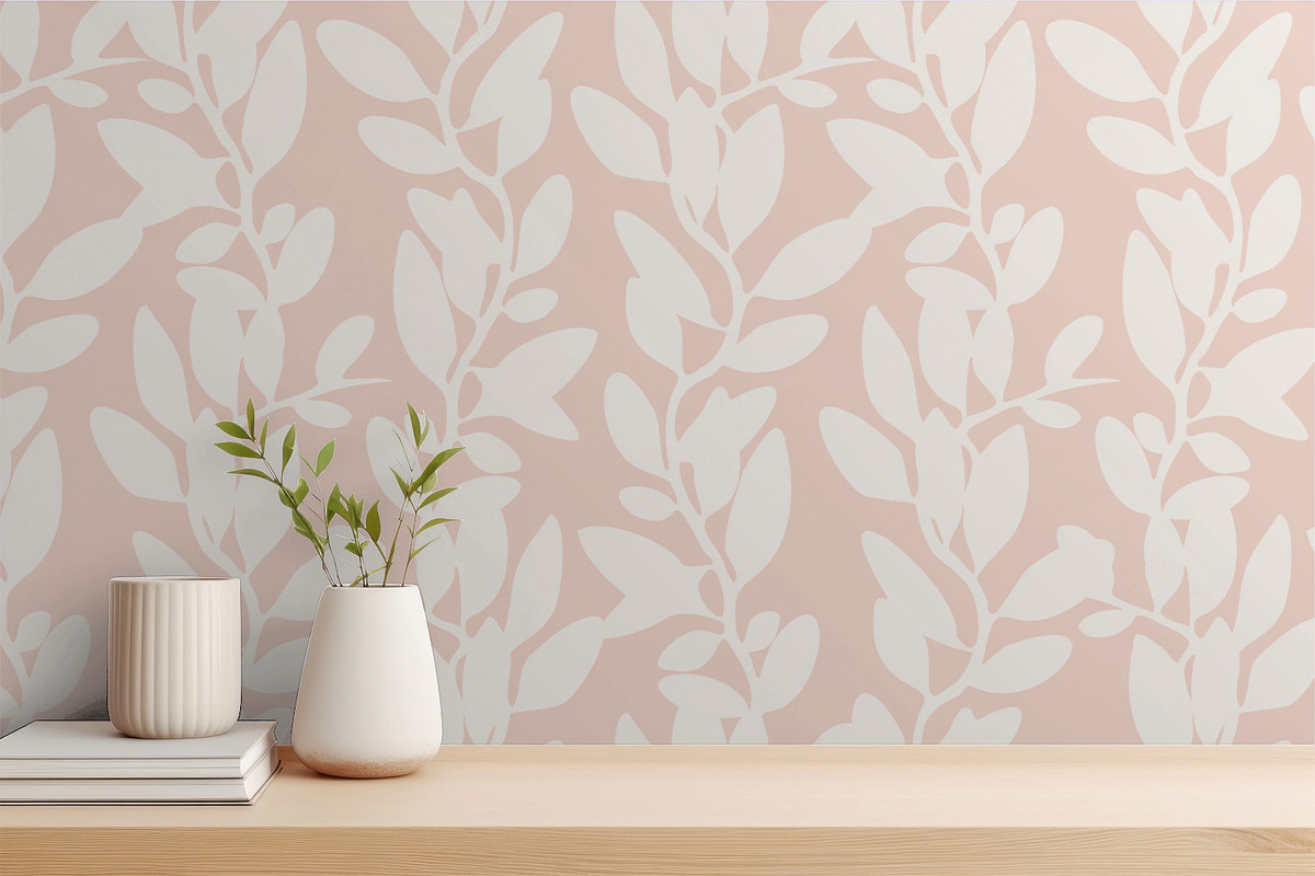 Bright Leaves Shapes, a Wallpaper Graphic by MalyskaStudio (Photo 4 of 4)