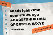 Gattos Breu Modern Retro Sans Serif, a Sans Serif Font by Pixesia Studio (Thumbnail 12 of 13)