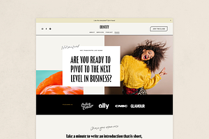 Squarespace Template: Identity
