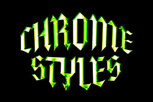 Galactic Chrome Text Styles