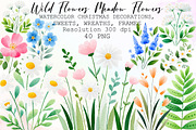 Wild Flowers - Floral Clipart - Mead, an Illustration by Sublimation Artist (Thumbnail 1 of 6)