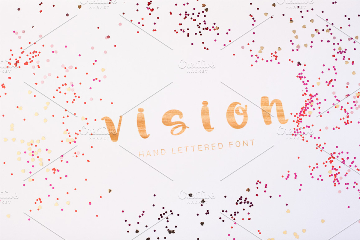 VISION Hand Lettered Font