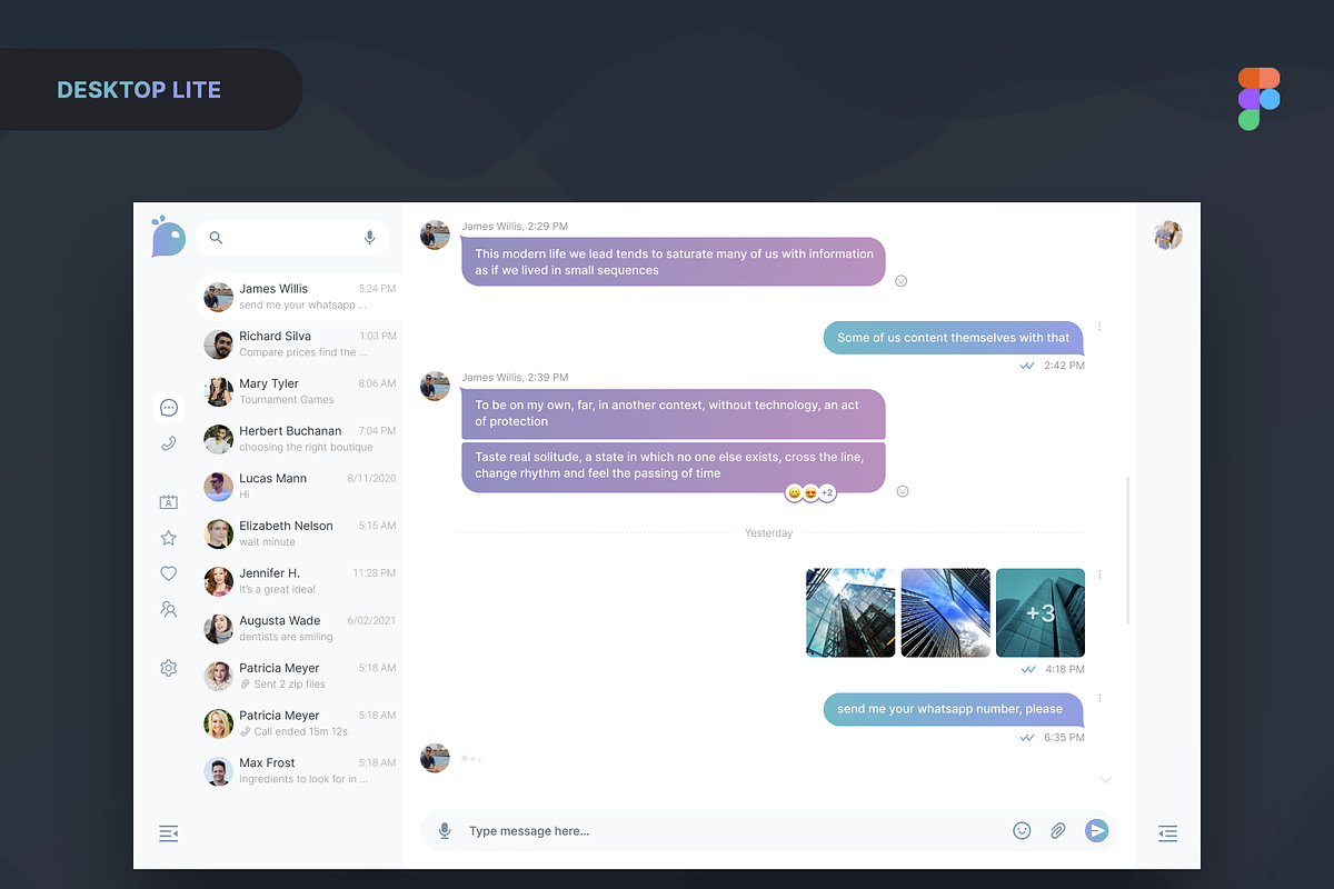 Uny Chat v1.0 - Figma Template, an App Template by emagweb (Photo 11 of 39)