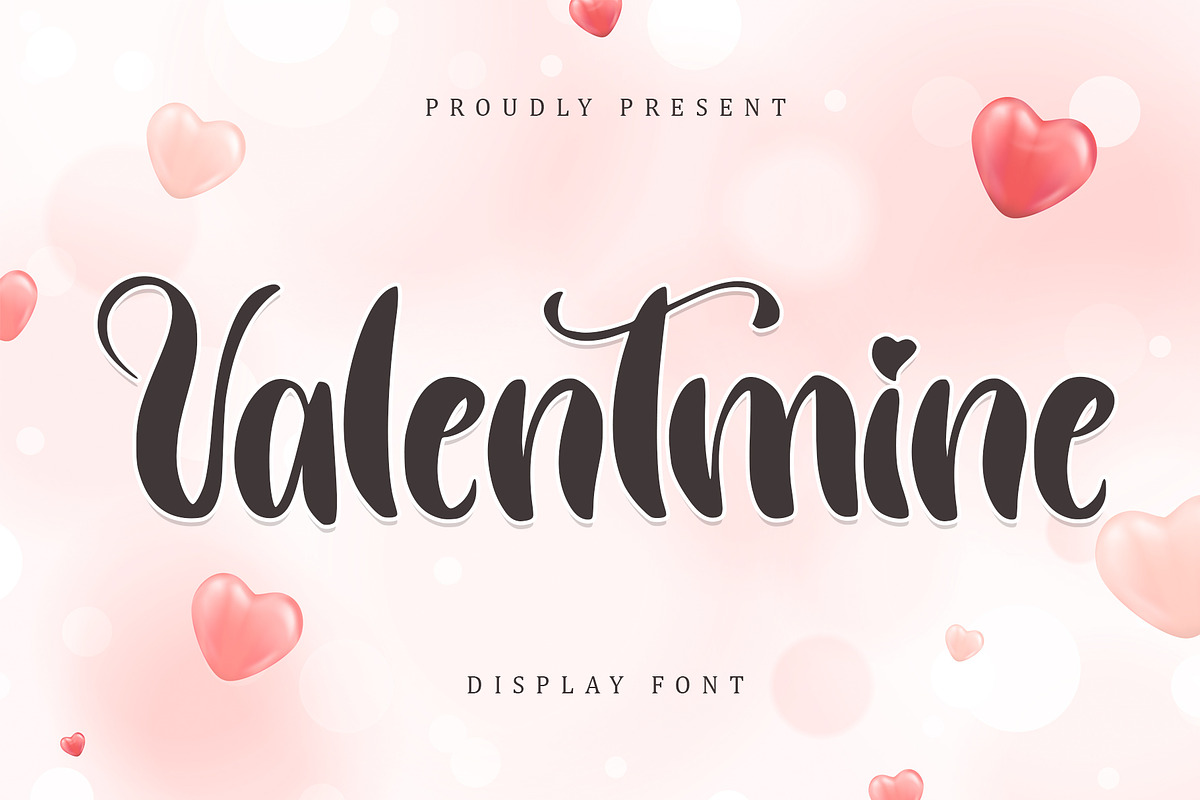 Valentmine | Display Font, a Handwritten Font by esamaradany (Photo 1 of 6)