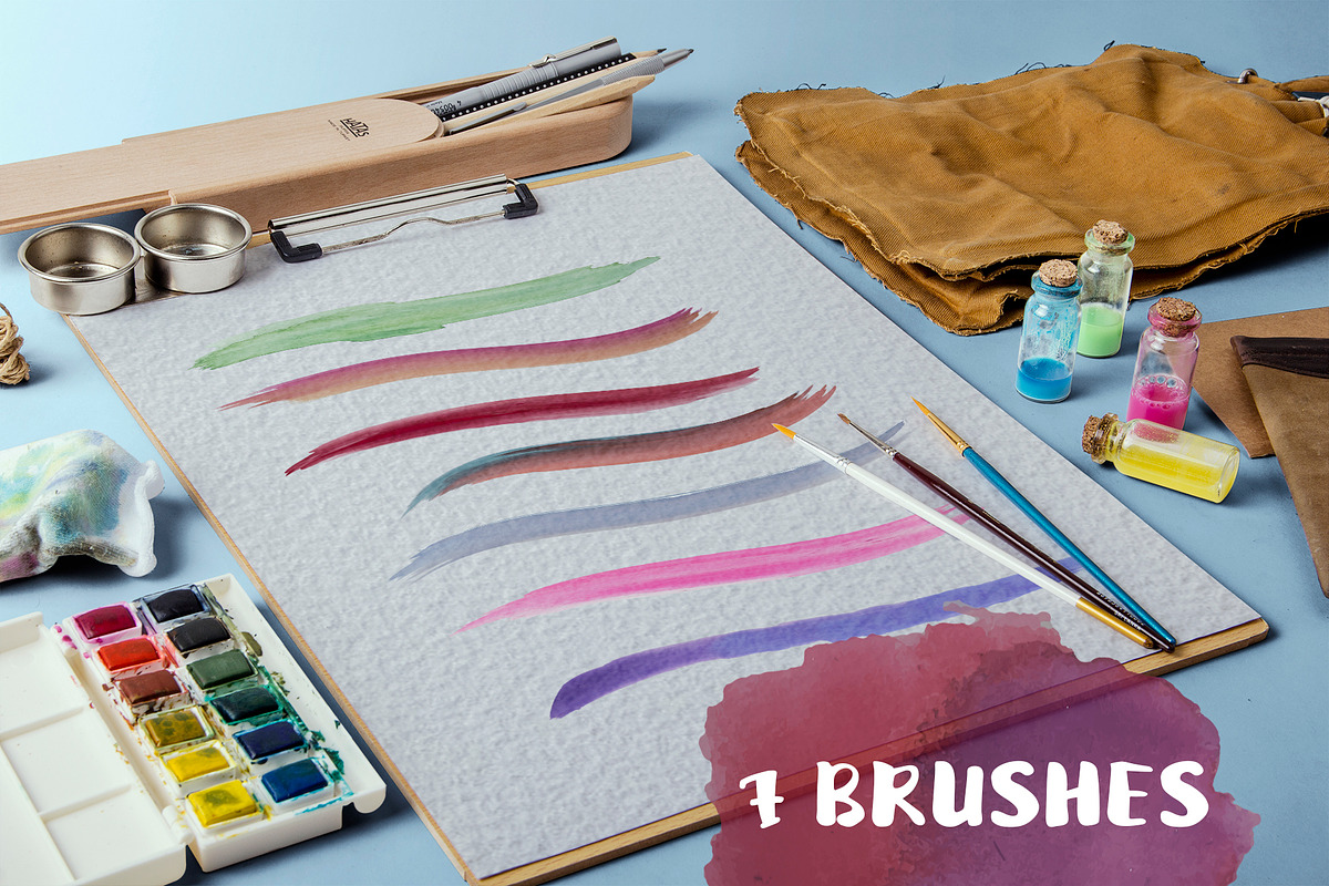 WATERCOLOR SET, a Texture Illustration by Mel's Shop (Photo 6 of 14)