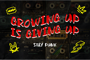 Punk Riot - Handdrawn Punk Font, a Handwritten Font by Badsign Type (Thumbnail 9 of 10)