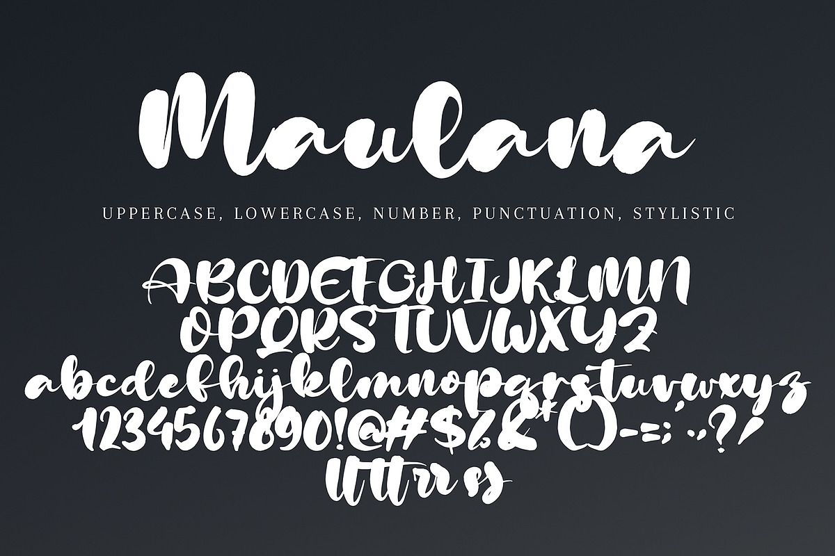 Maulana, a Handwritten Font by pineungtype (Photo 5 of 5)