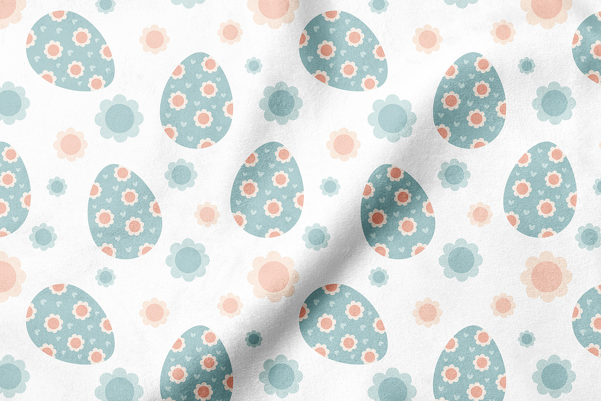 Retro Groovy Easter seamless pattern, a Pattern Graphic by JulzaArt (Photo 6 of 6)