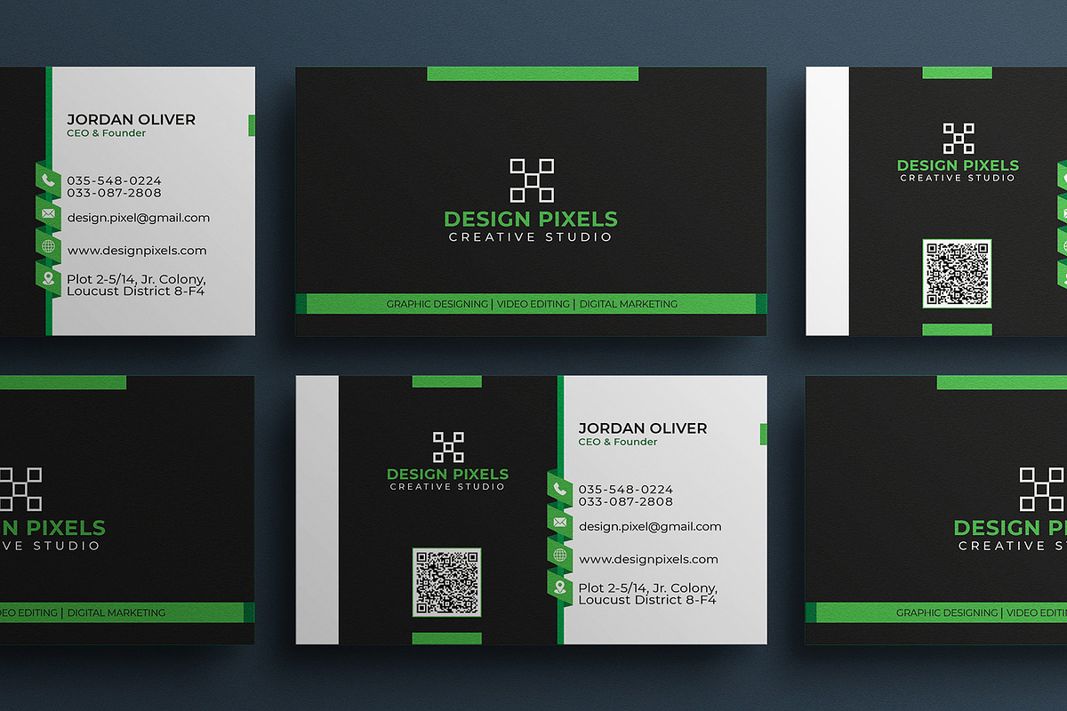 Modern Corporate Business Card, a Business Card Template by Saman Osama (Photo 5 of 5)