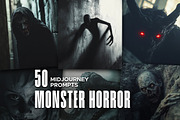 50 Monster Horror Midjourney Prompts, an Object Graphic by MadeByAI Studio (Thumbnail 1 of 5)