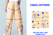 Jean Cocteau Pattern Set, a Pattern Graphic by La Caleya patterns (Thumbnail 5 of 6)
