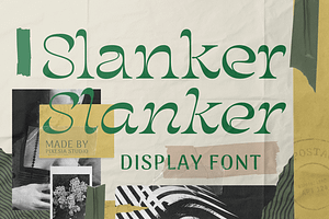Slanker – Elegant Display Serif Font, a Font by Pixesia Studio