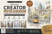UNIVERSAL CREATOR POSTER GENERATOR, an Action Add-On by 3d_model_tifotizi (Thumbnail 1 of 7)