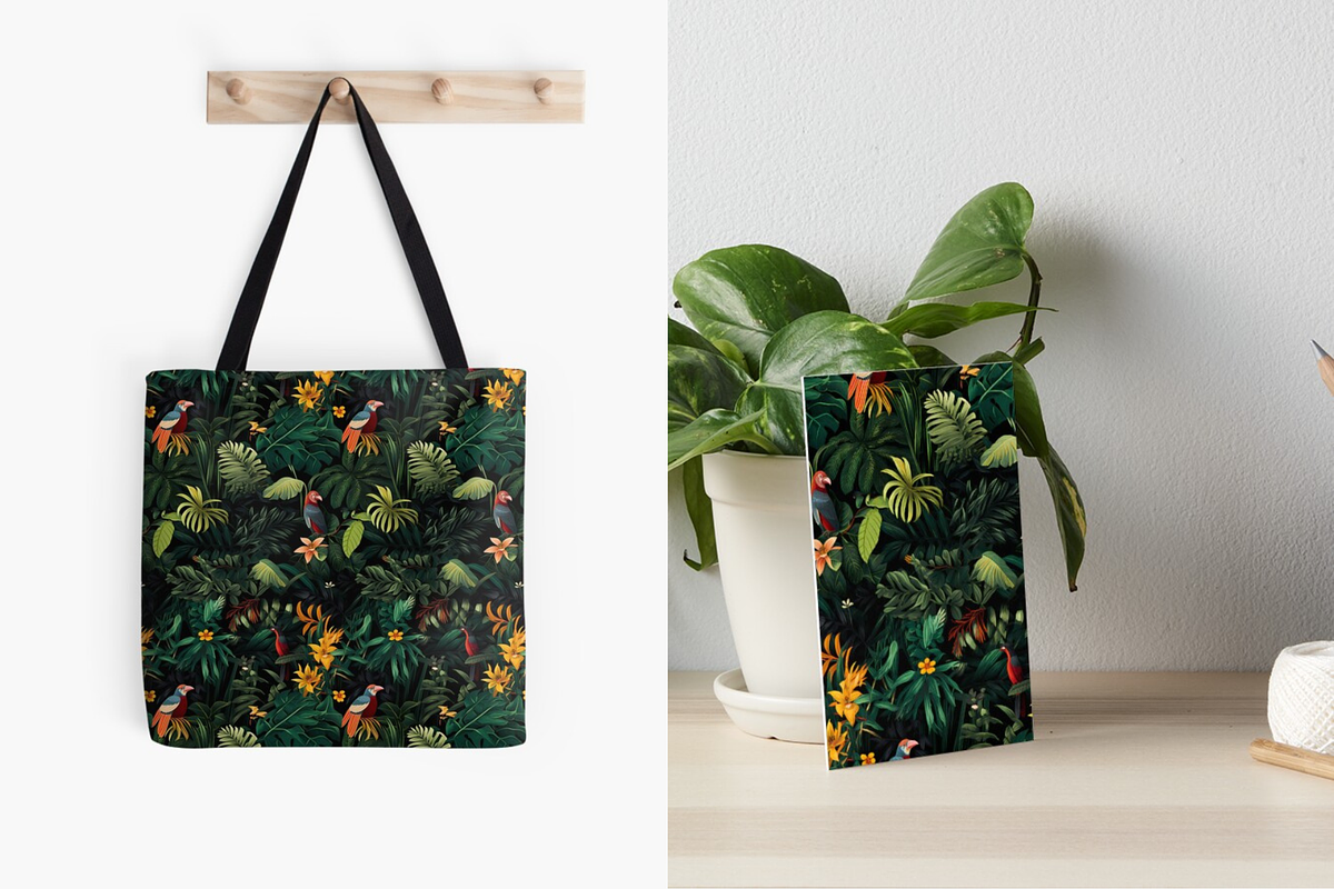 Jungle pattern, a Pattern Graphic by AlexandraTret (Photo 3 of 3)