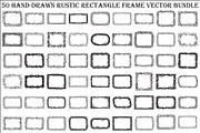 Rustic Rectangle Frame Bundle, an Illustration by Creativeshirt (Thumbnail 1 of 51)