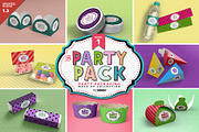 Vol.1 Party Packaging Mockups, a Cups & Container Mockup by INCDesign (Thumbnail 1 of 18)