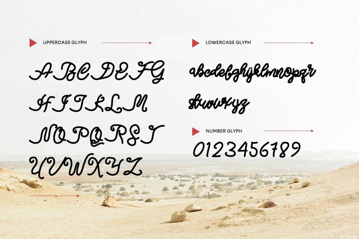 Nieckos - Monoline Handwritten Font, a Handwritten Font by Dhabee (Photo 6 of 12)