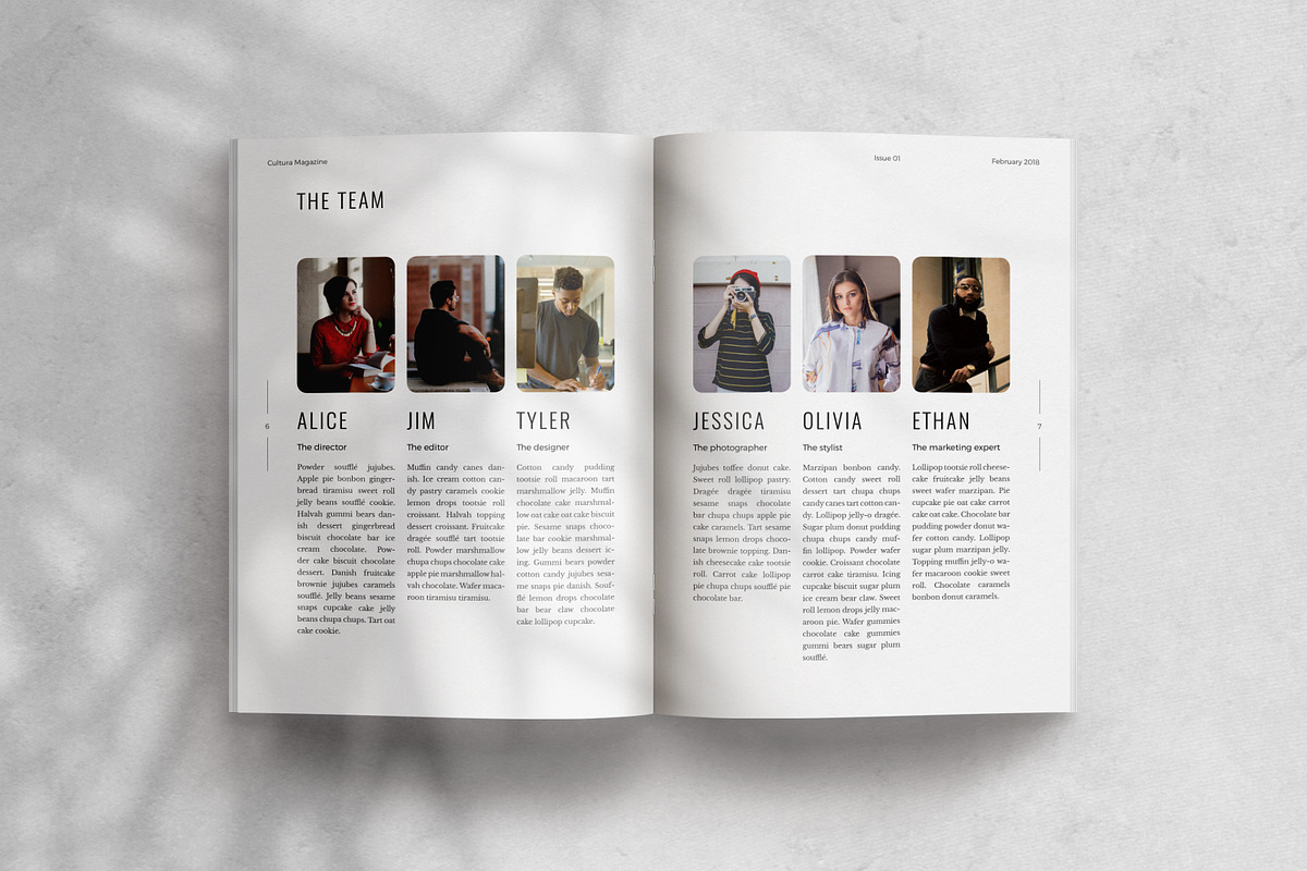 Cultura Magazine Template (InDesign), a Magazine Template by Eternel Design Studio (Photo 8 of 13)