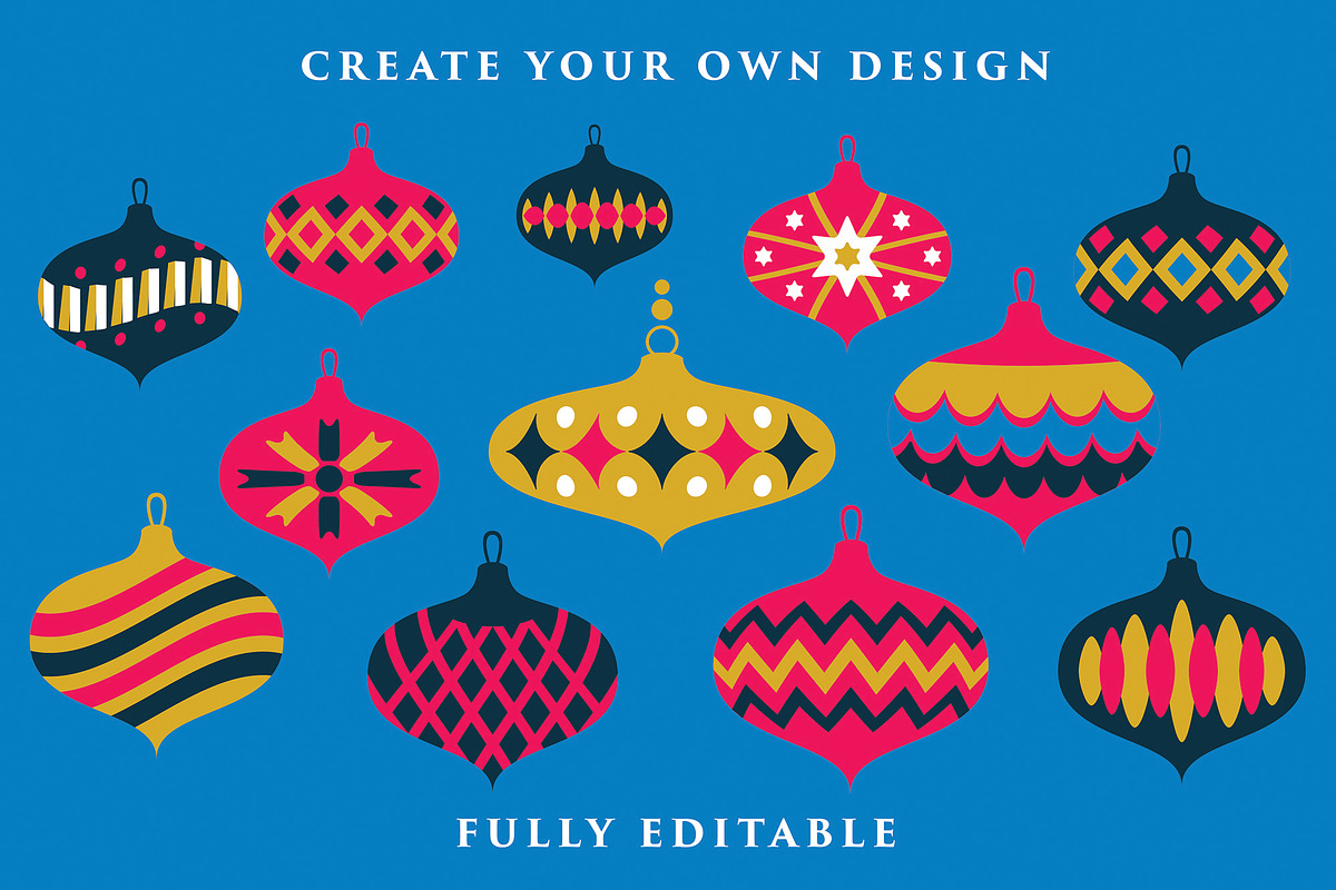 Christmas Design Kit, a Decorative Illustration by Do2design (Photo 4 of 5)