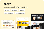 Ideko - Lightweight WordPress Theme, a WordPress Template by AliThemes (Thumbnail 2 of 2)