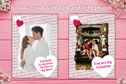 Valentines Photo Card PSD Template, a Card Template by PSD templates and Photos (Thumbnail 3 of 5)