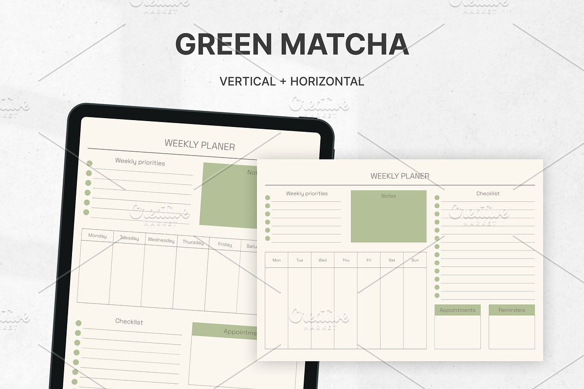 Weekly Planner Printables Templates, a Templates & Theme by Digital_Mind (Photo 7 of 10)