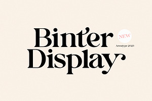 Binter Display Classy Serif