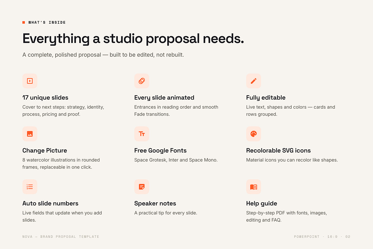 NOVA Proposal PowerPoint Template, a Presentation Template by Deck Atelier (Photo 2 of 13)