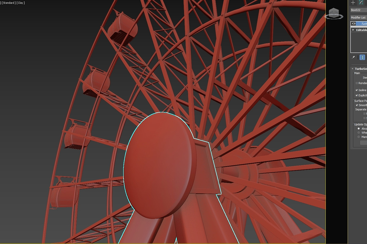 Ferris wheel 3d model vray, an Architecture 3D Model by konstantin.ermolaev (Photo 6 of 9)