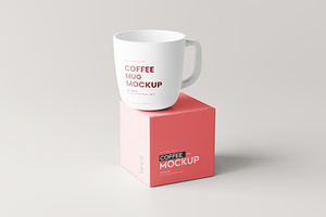 Mug And Box Mockups