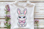 Sparkly Dazzle Coquette Easter Bunny, an Illustration by CraftArtStudio (Thumbnail 3 of 4)