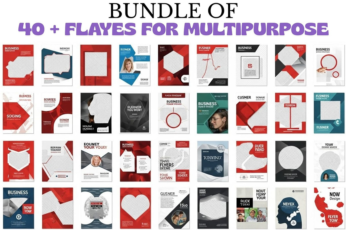 40 Editable Flyer Templates, a Flyer Template by Crox Studio | Digital (Photo 3 of 4)