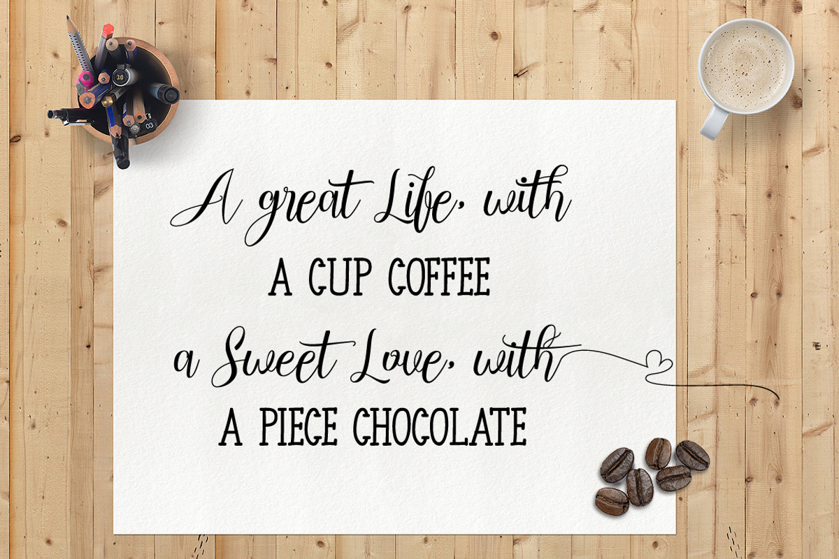 Chocolate Milky (Script And Slab) preview 3