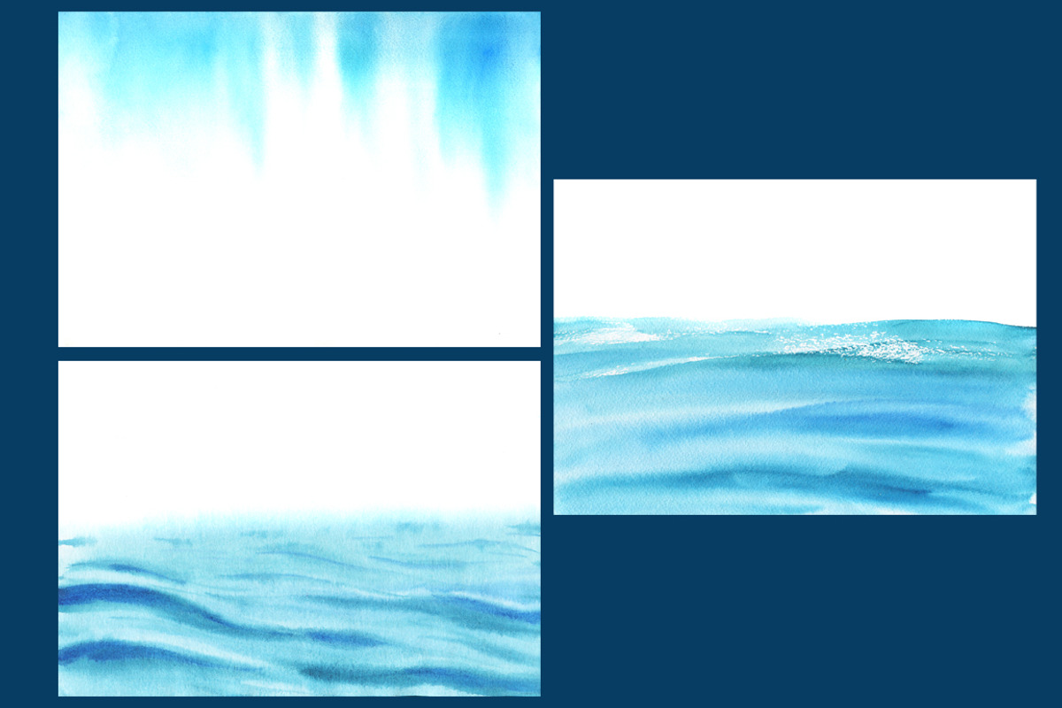 Watercolor Sea Textures, a Texture Graphic by Imaginasty (Photo 4 of 4)