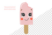 Cute Ice Cream Illustration, a Food Illustration by ⋒DesignECShop⋒ (Thumbnail 2 of 3)