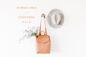 Pumpkin Spice Fall Stock Photo 