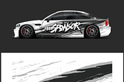 Car wrap vector graphic  for racing, a Texture Illustration by CarWrap design (Thumbnail 2 of 3)