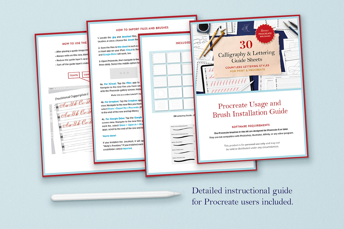Lettering Guides | Print & Procreate, an Object Graphic by Molly Suber Thorpe (Photo 10 of 10)