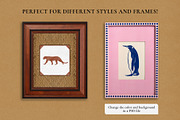 Colonial style Animals posters, an Animal Illustration by Garden in frame (Thumbnail 3 of 11)