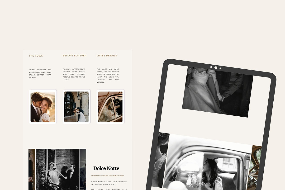 Wedding Photographer Showit Template, an App Template by MOAROShop (Photo 5 of 11)
