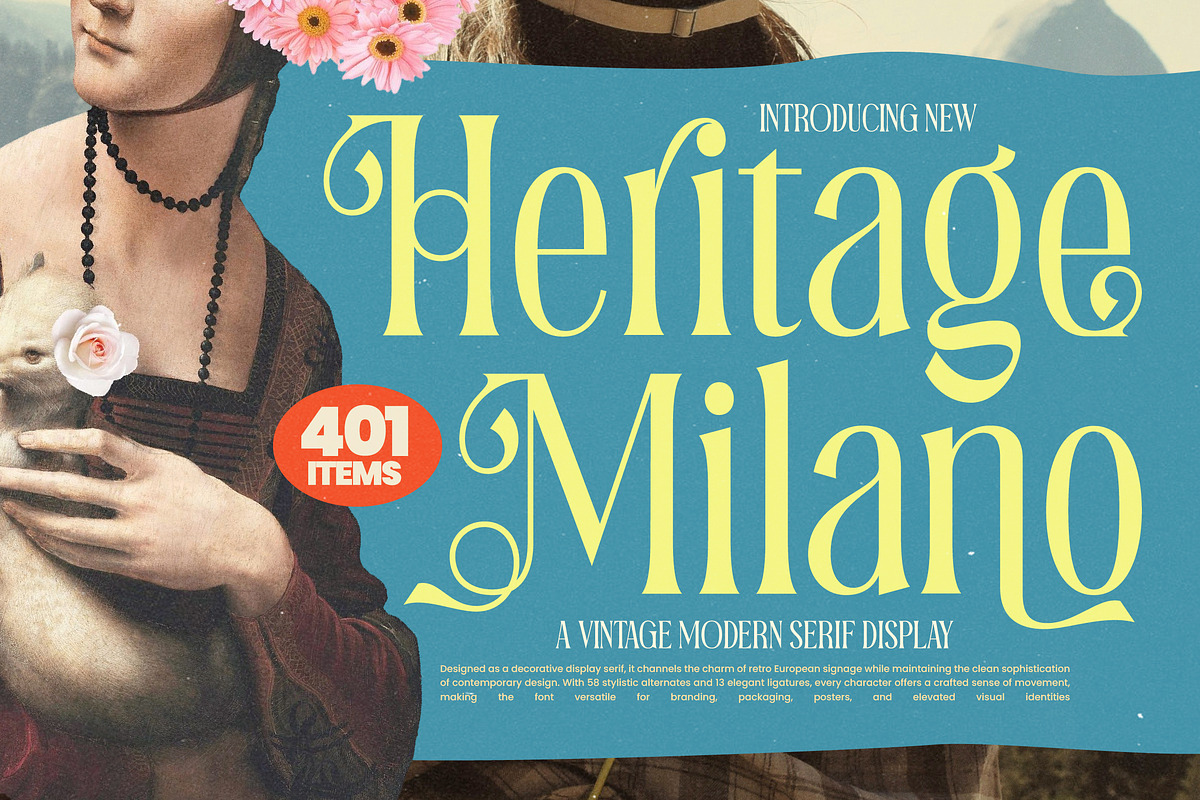 Heritage Milano Vintage Serif, a Serif Font by timelesstype.co (Photo 1 of 15)