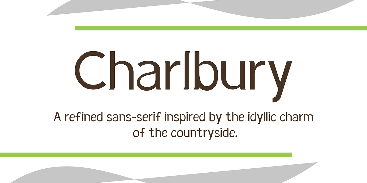 Charlbury, a Sans Serif Font by Calum Adams (Photo 1 of 6)
