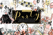 Glamorous Party Watercolor, a Person Illustration by beehouse studio (Thumbnail 1 of 6)