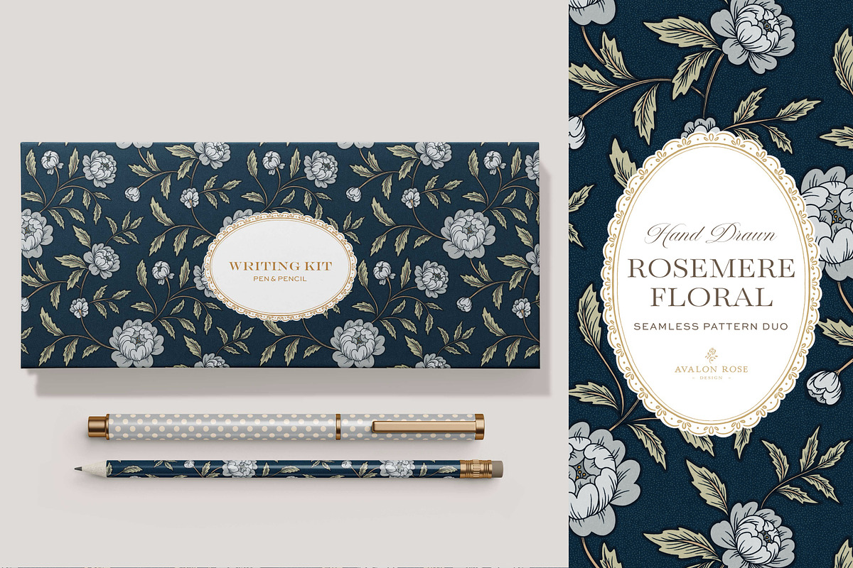 Rosemere Floral Pattern Bundle, a Pattern Graphic by Eclectic Anthology (Photo 13 of 19)