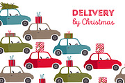 Christmas delivery banners, an Illustration by Olga Bonitas (Thumbnail 4 of 5)