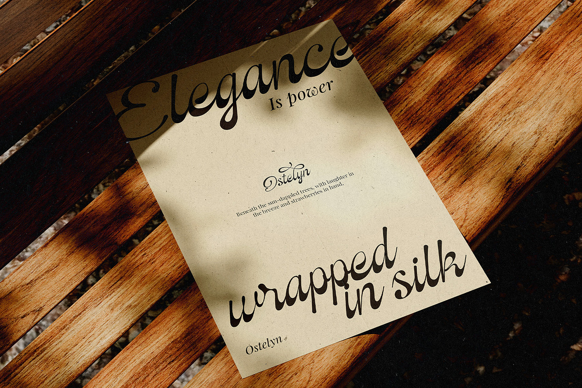 Ostelyn – Elegant Script Font, a Script Font by Inviline.co (Photo 11 of 15)